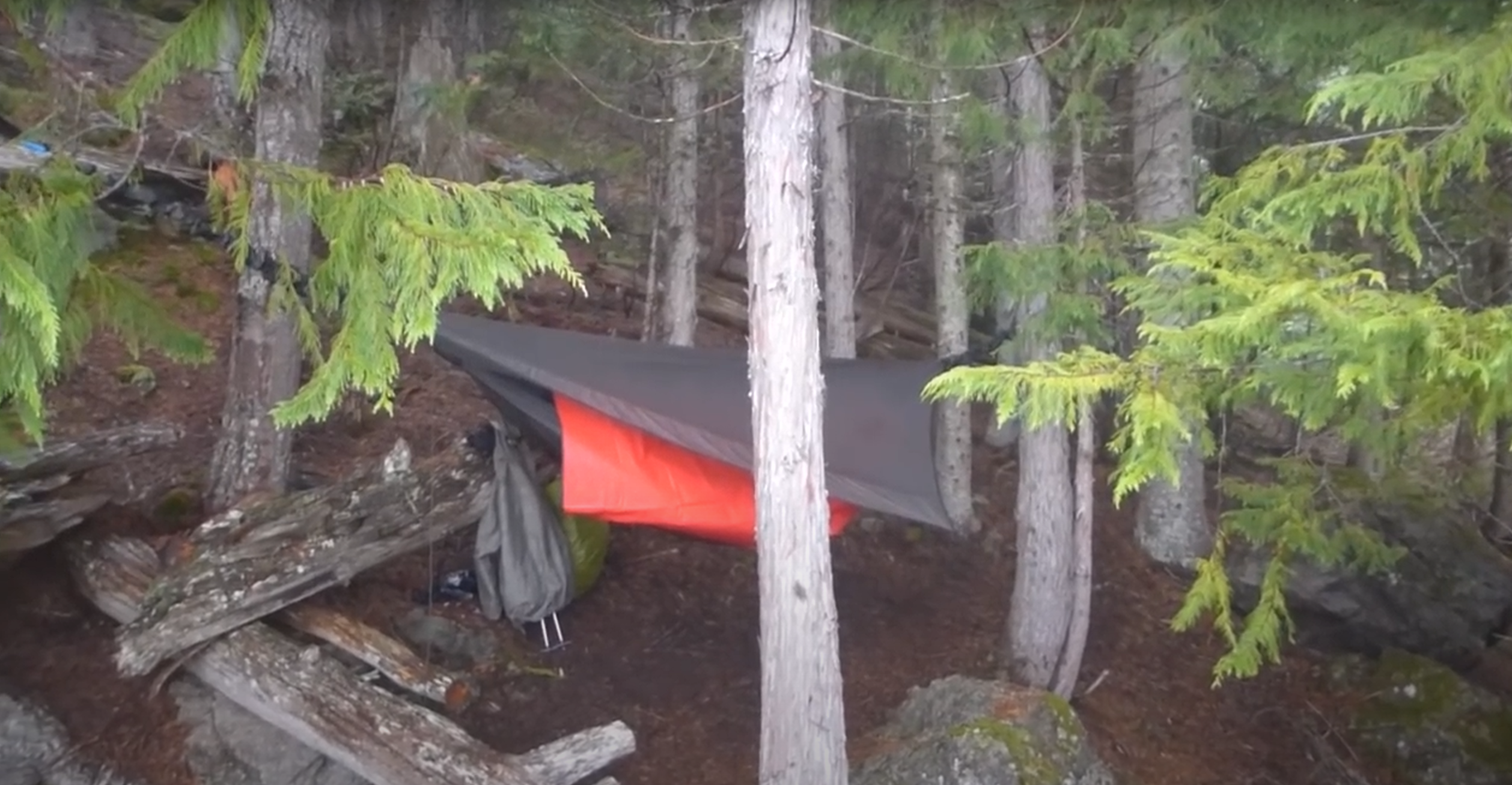 chilly camping in the hennessy hammock